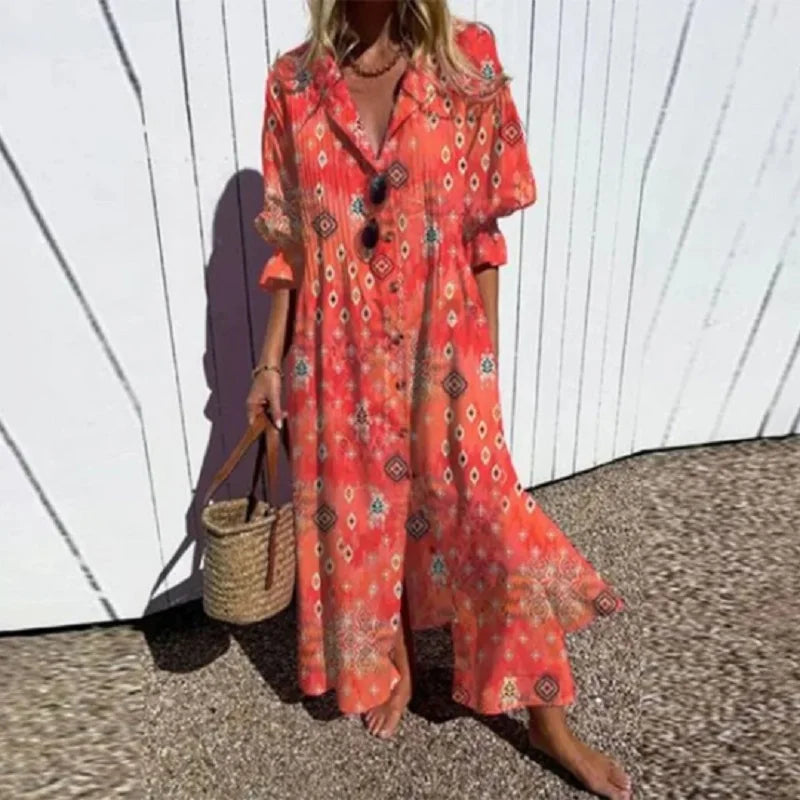 Maisie - Robe longue élégante et flatteuse