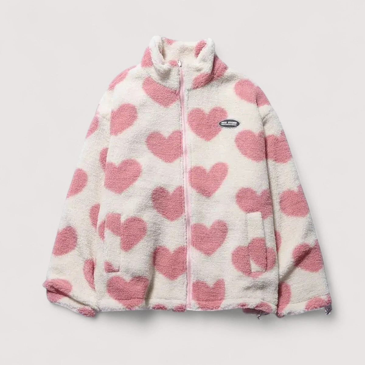 Veste réversible en forme de cœur Danoir Paris Amélie, veste élégante avec design double face, en tissu doux et coloré.