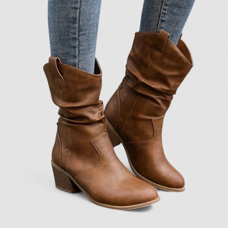 Vivian | Bottes en Cuir Orthopédiques