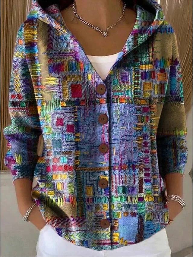 Cardigan long doux et élégant Vanessa™ pour femmes de Danoir Paris, en tissu chaud et confortable.