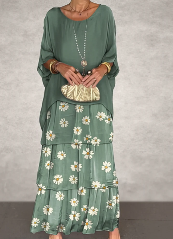 Lara | Robe longue fluide et élégante
