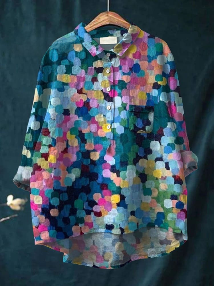 Amara | Chemise à pois colorés