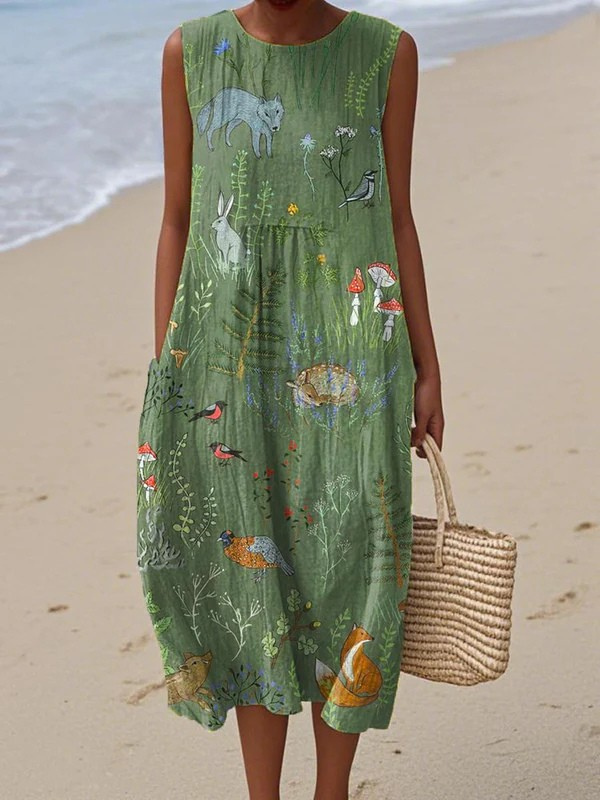 Espoir | Robe midi Woodland