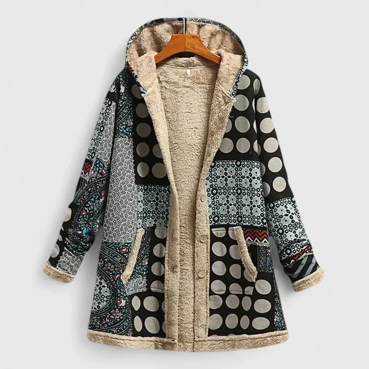 Veste confortable Danoir Paris Florenziah, manteau léger en tissu doux, idéal pour le confort et le style.
