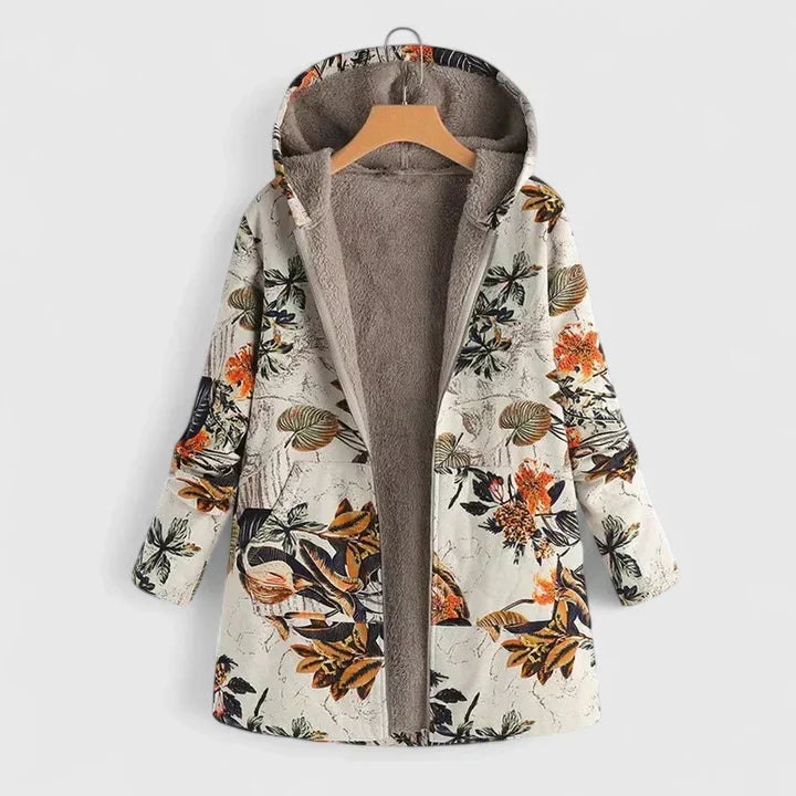 Veste confortable Danoir Paris Florenziah, manteau chic pour femmes, en tissu doux, style élégant et moderne.