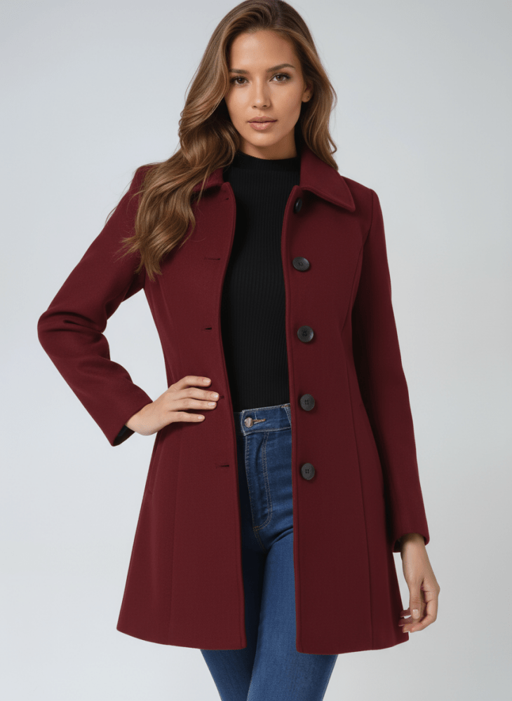 Helena - Élégant Manteau d'Hiver