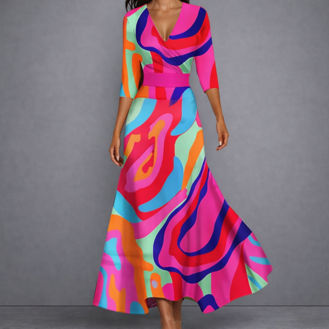 Margaret| Robe longue élégante