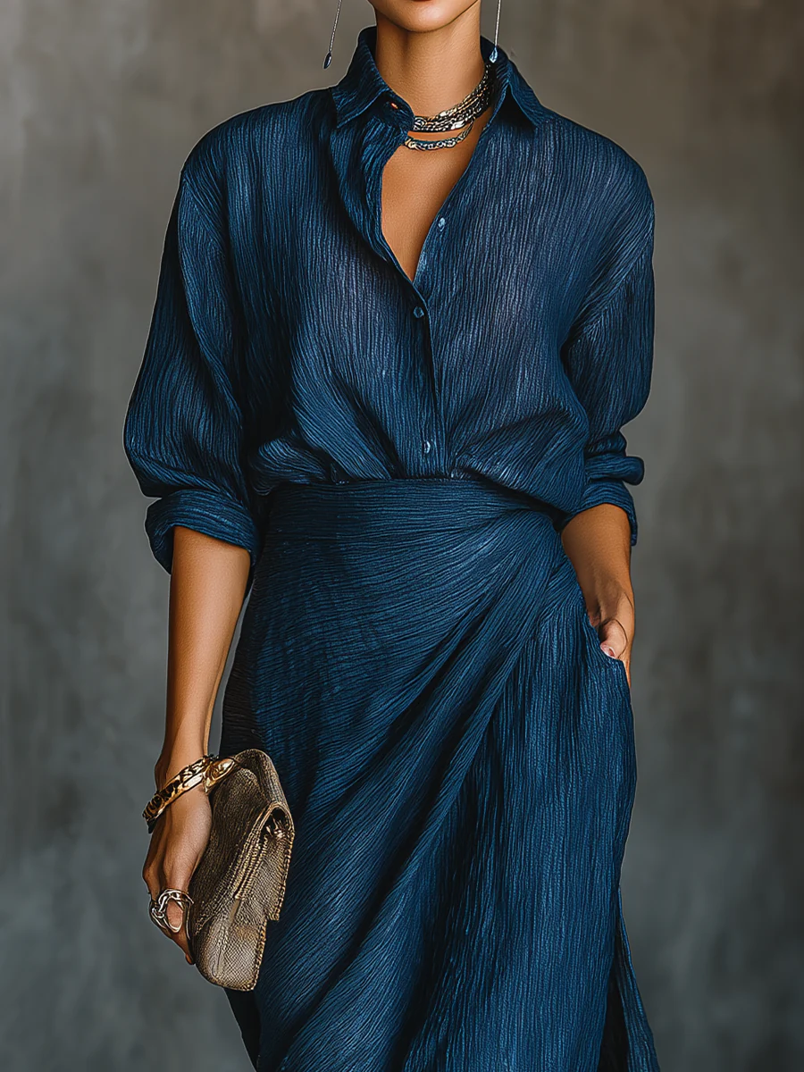 Robe élégante Céleste de Danoir Paris, tenue chic avec détails sophistiqués, vue de face sur fond clair.