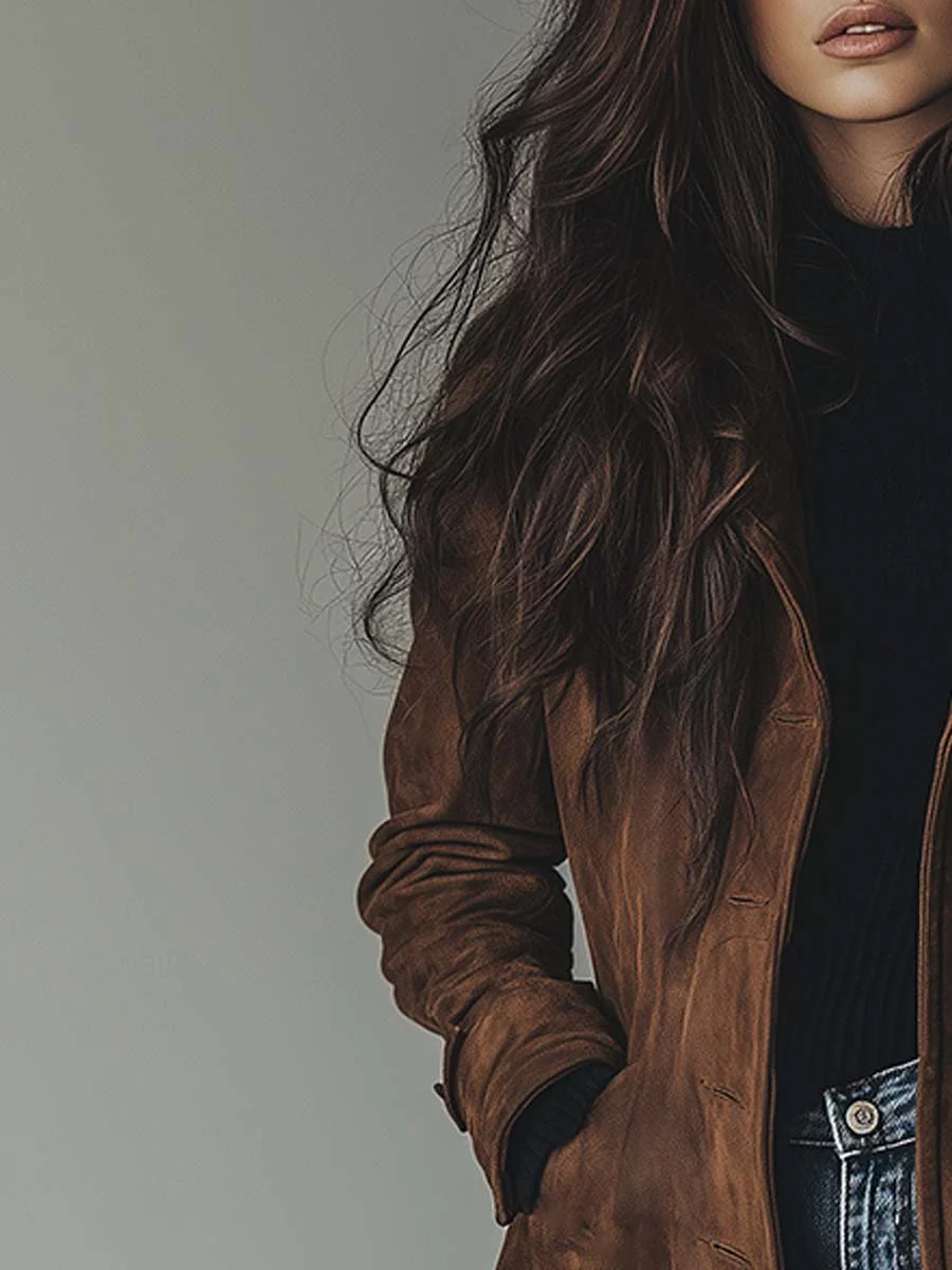 Sienna - Trench élégant en suède