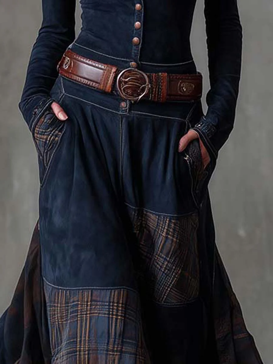 Robe maxi en suédine Élise de Danoir Paris avec ceinture, longueur longue, tissu doux et élégant, couleur beige.