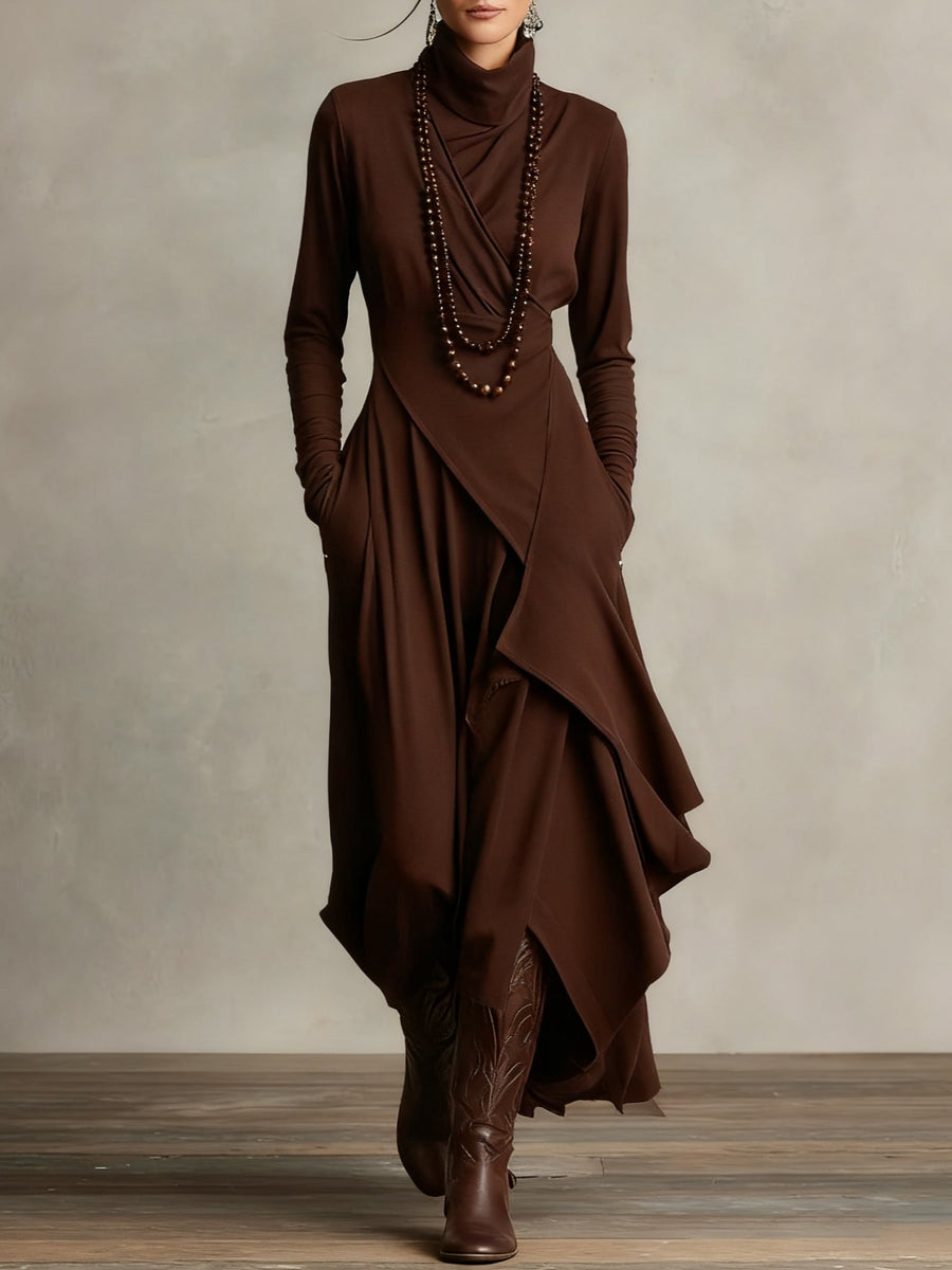 Patrizia – Robe maxi tunique asymétrique