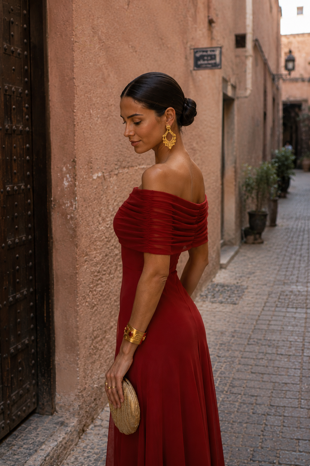 Robe de Toledo en terracotta