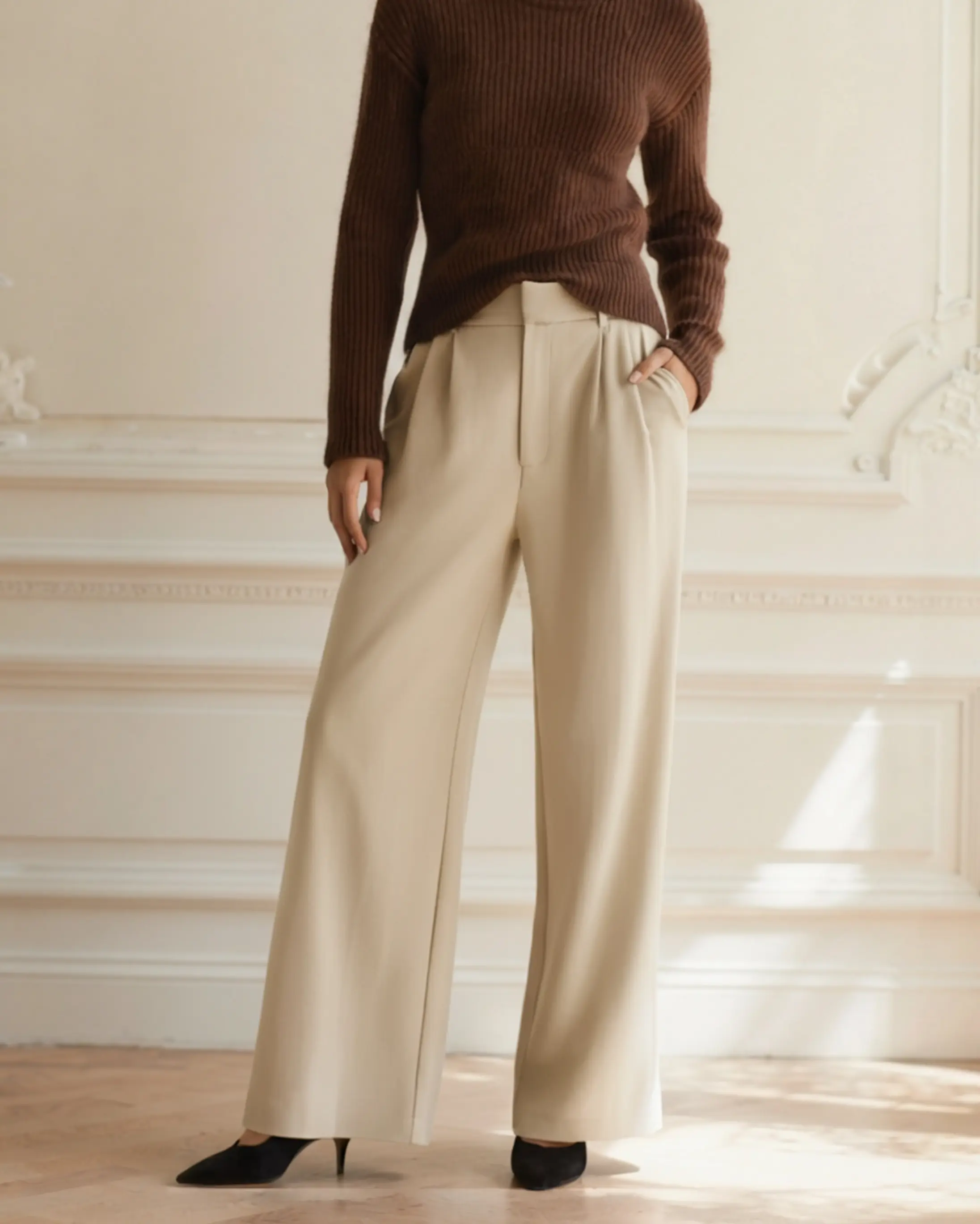 Serena Wide-Leg Trousers Old Money Women