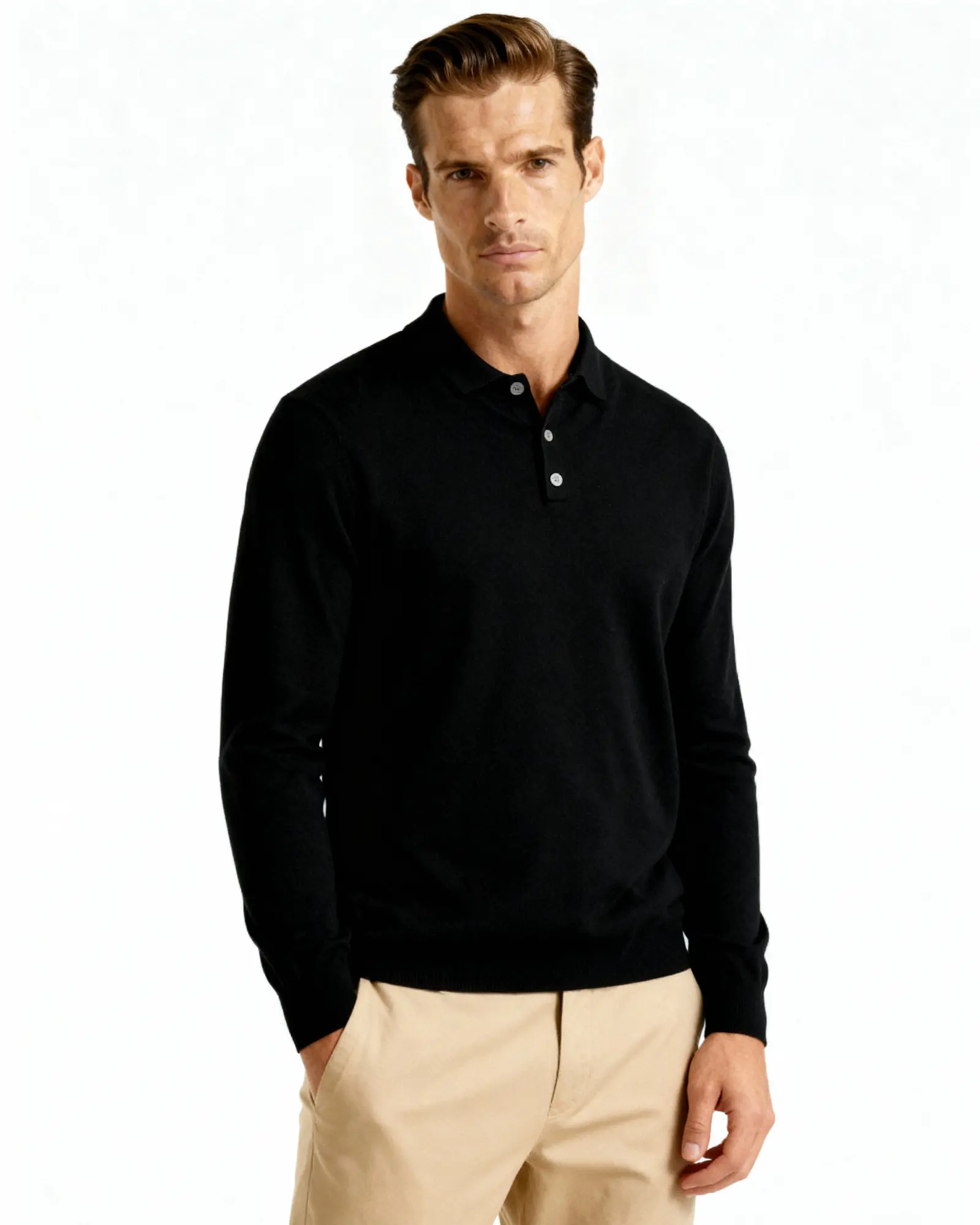 100% Cashmere Polo Old Money