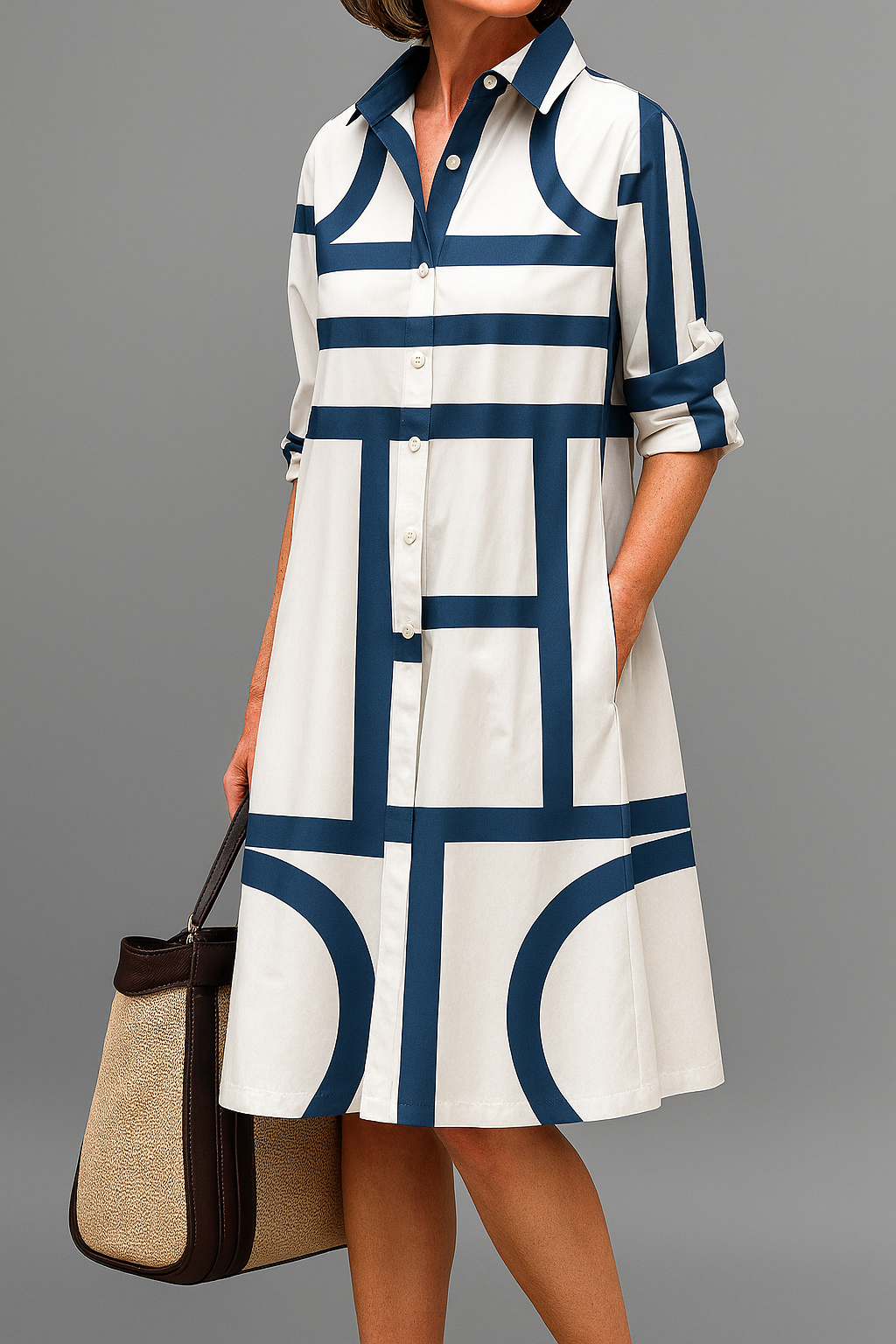 Sora | Robe midi soignée et élégante