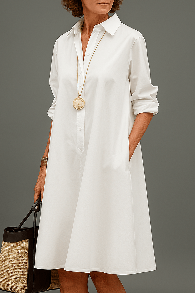 Luvina | Robe midi soignée et élégante