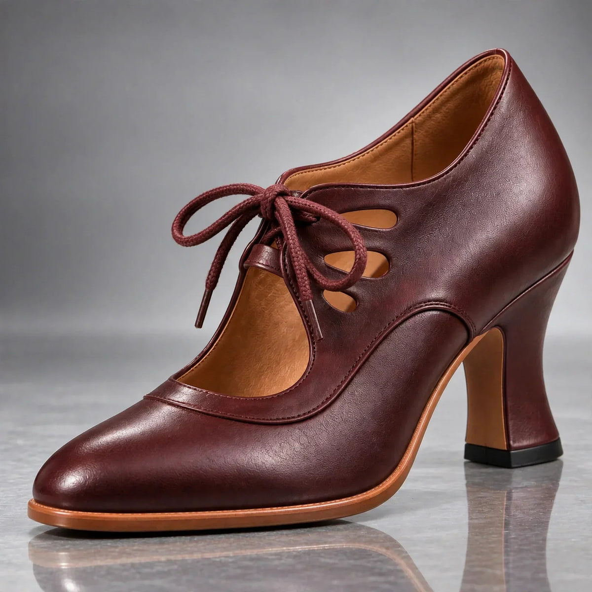 Philomène | Escarpins à lacets vintage