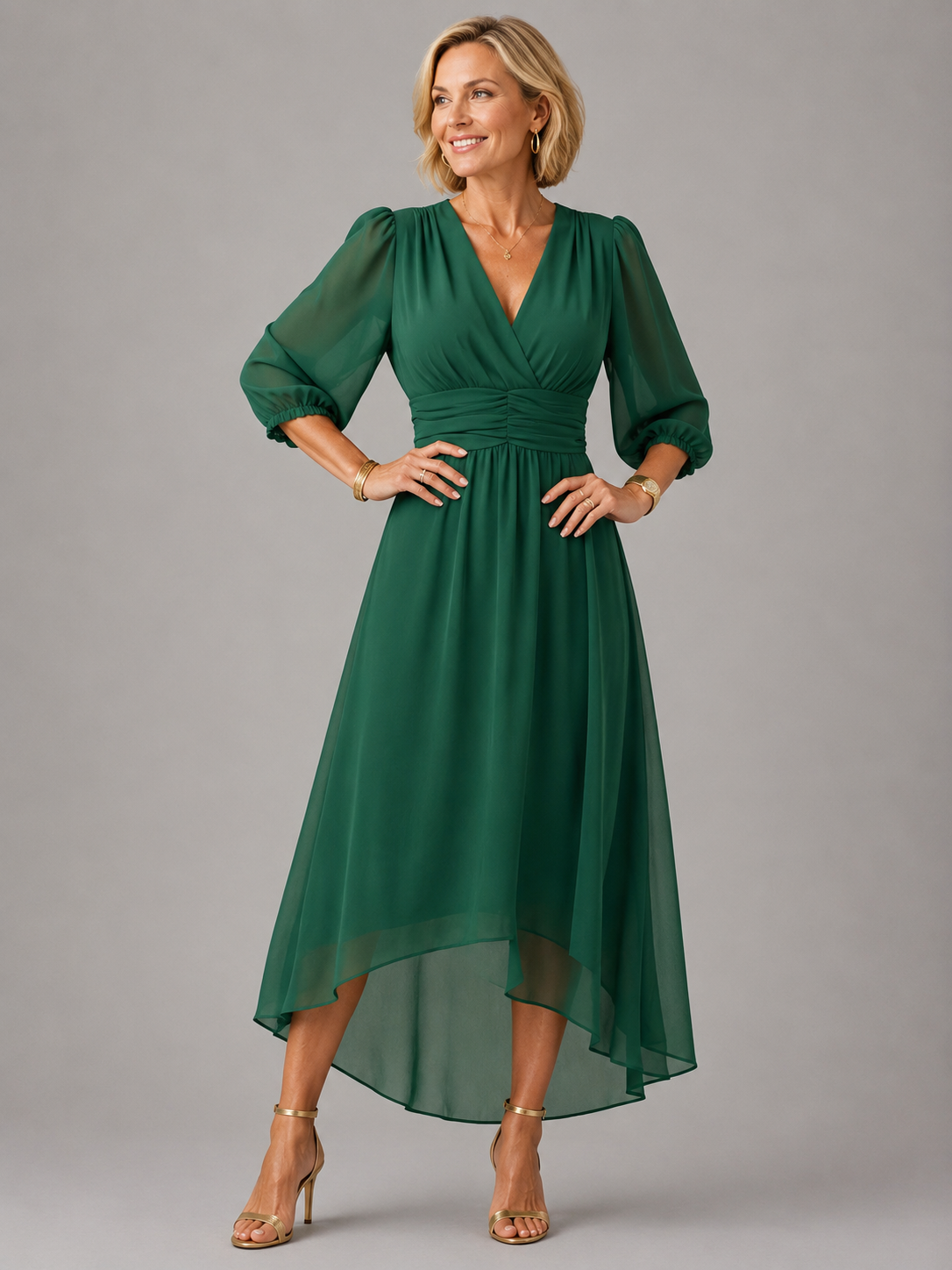 Chloe™ | Robe en mousseline de soie légère et soyeuse