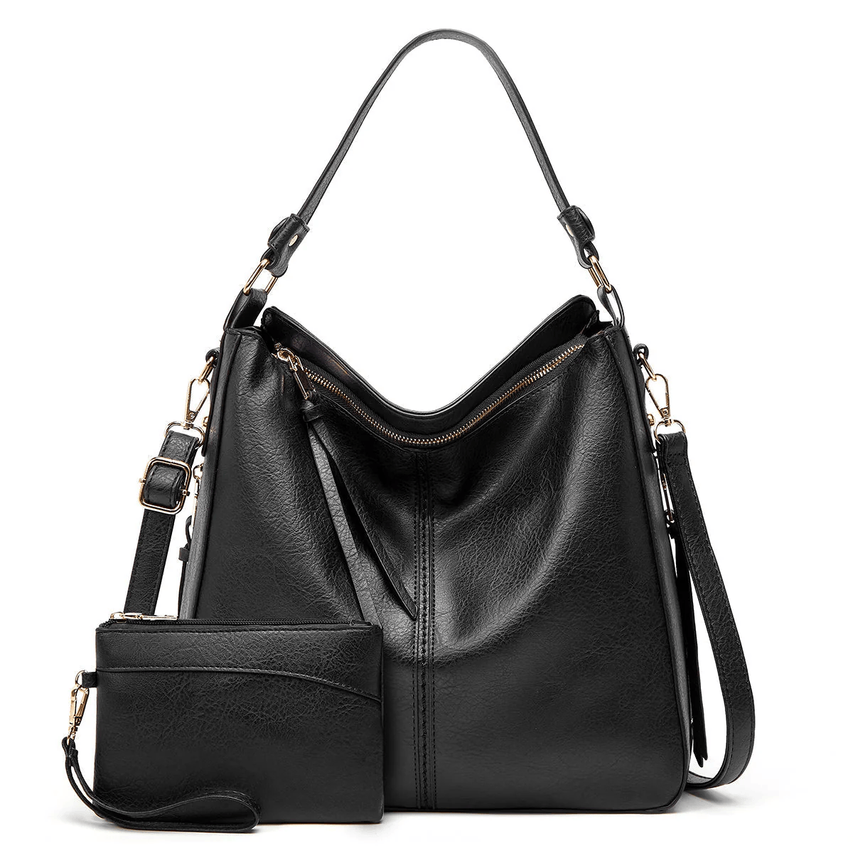 Sac à main en cuir vintage Danoir Paris, étoile de Ville, avec poignées élégantes et finition classique, visible en gros plan.