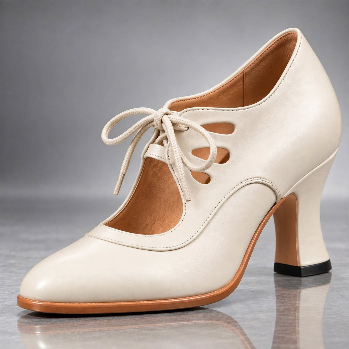 Philomène | Escarpins à lacets vintage