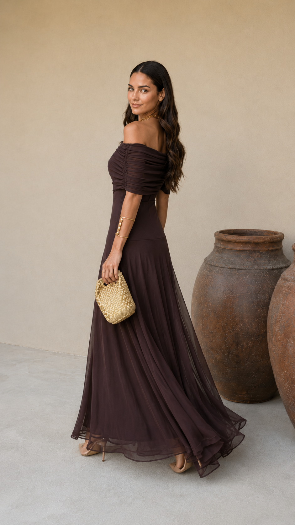 Robe Toledo marron