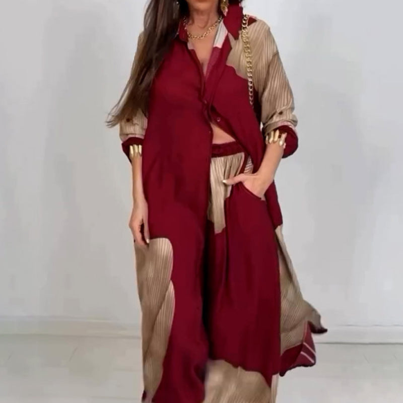 Ensemble décontracté élégant Norélie de Danoir Paris, vêtements confortables et stylés visibles sur l'image.