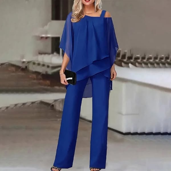 Ensemble élégant et confortable Novi de Danoir Paris, montrant la veste et le pantalon en tissu doux et sophistiqué.