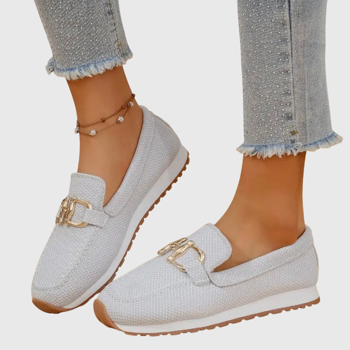 Chaussures orthopédiques Lili de Danoir Paris, sneakers beige en taille 36, confort et style pour un usage quotidien.