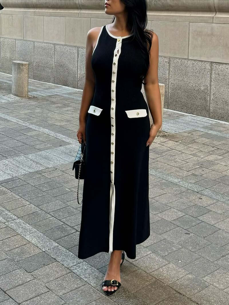 Robe flottante Noella de Danoir Paris, élégante et légère, portée par Soera Georgina, avec des détails délicats en tissu fluide.