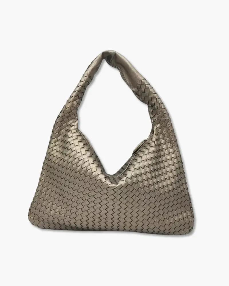 Sac à main London Danoir Paris en cuir avec poignées élégantes et détails sophistiqués, vue de face sur fond neutre.