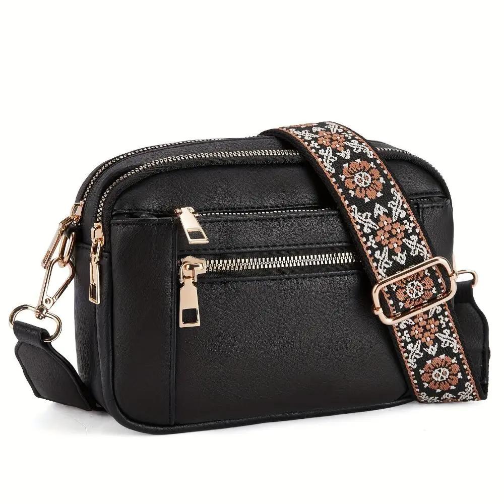 Sac à bandoulière chic Danoir Paris Leila en cuir avec détails élégants, idéal pour un style sophistiqué et tendance.
