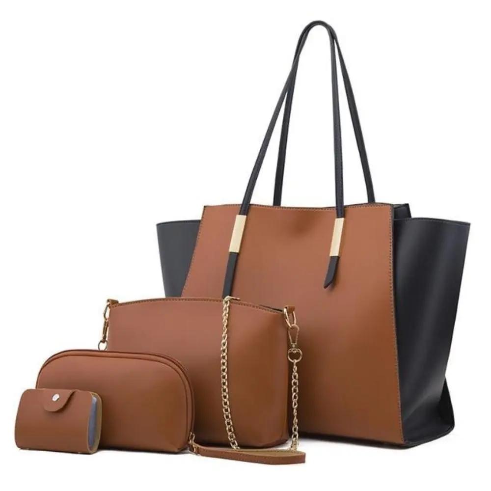 Quatre sacs de shopping élégants en tissu luxe Danoir Paris, sacs Ivy sophistiqués pour shopping et sorties.