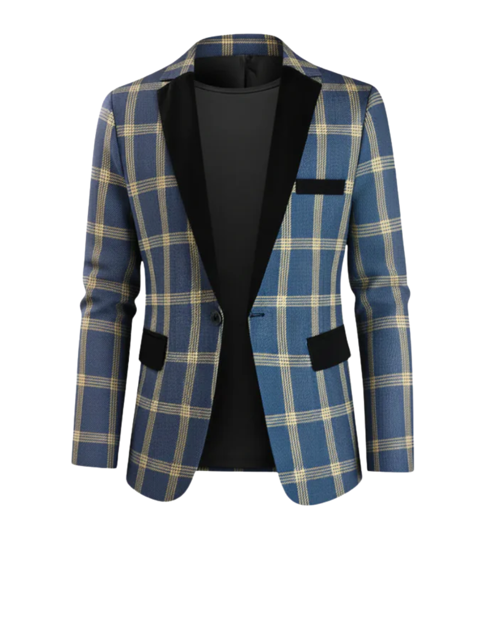 Blazer masculin raffiné Danoir Paris, coupe élégante et tissu de qualité, porté sur un mannequin dans une ambiance sophistiquée.
