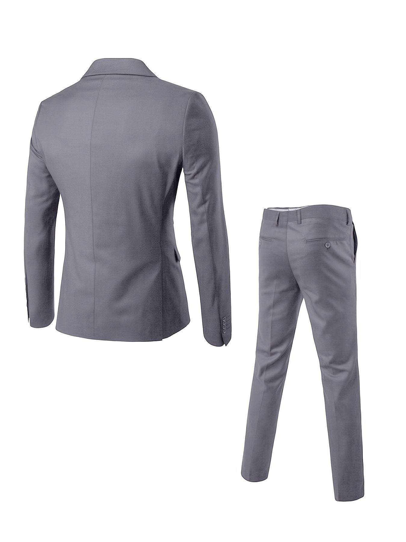 Costume moderne pour homme Danoir Paris, veste et pantalon élégants avec détails stylés, idéal pour occasions formelles.