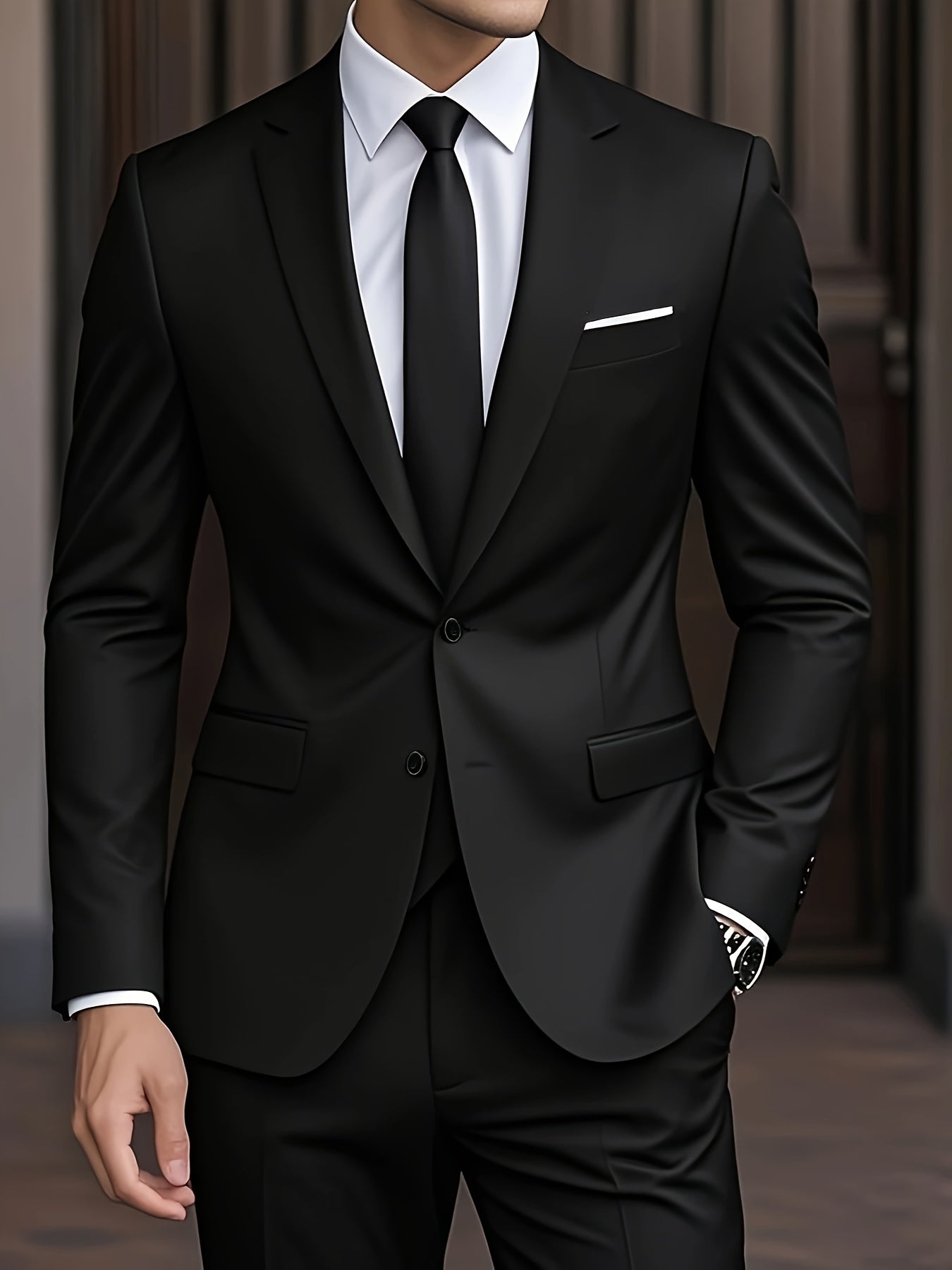 Costume moderne pour homme de Danoir Paris, veste et pantalon élégants, style contemporain, tissu de qualité, mode masculine raffinée.
