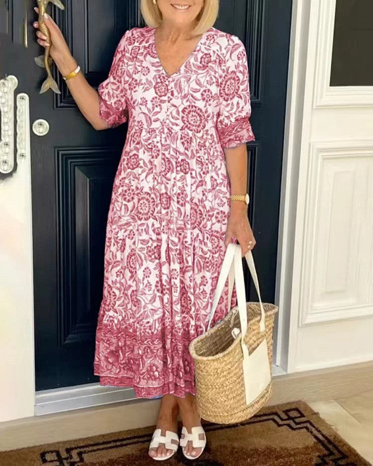 Robe fluide légère Madison par Danoir Paris, coupe flatteuse, tissu doux et élégant, portée décontractée ou habillée.
