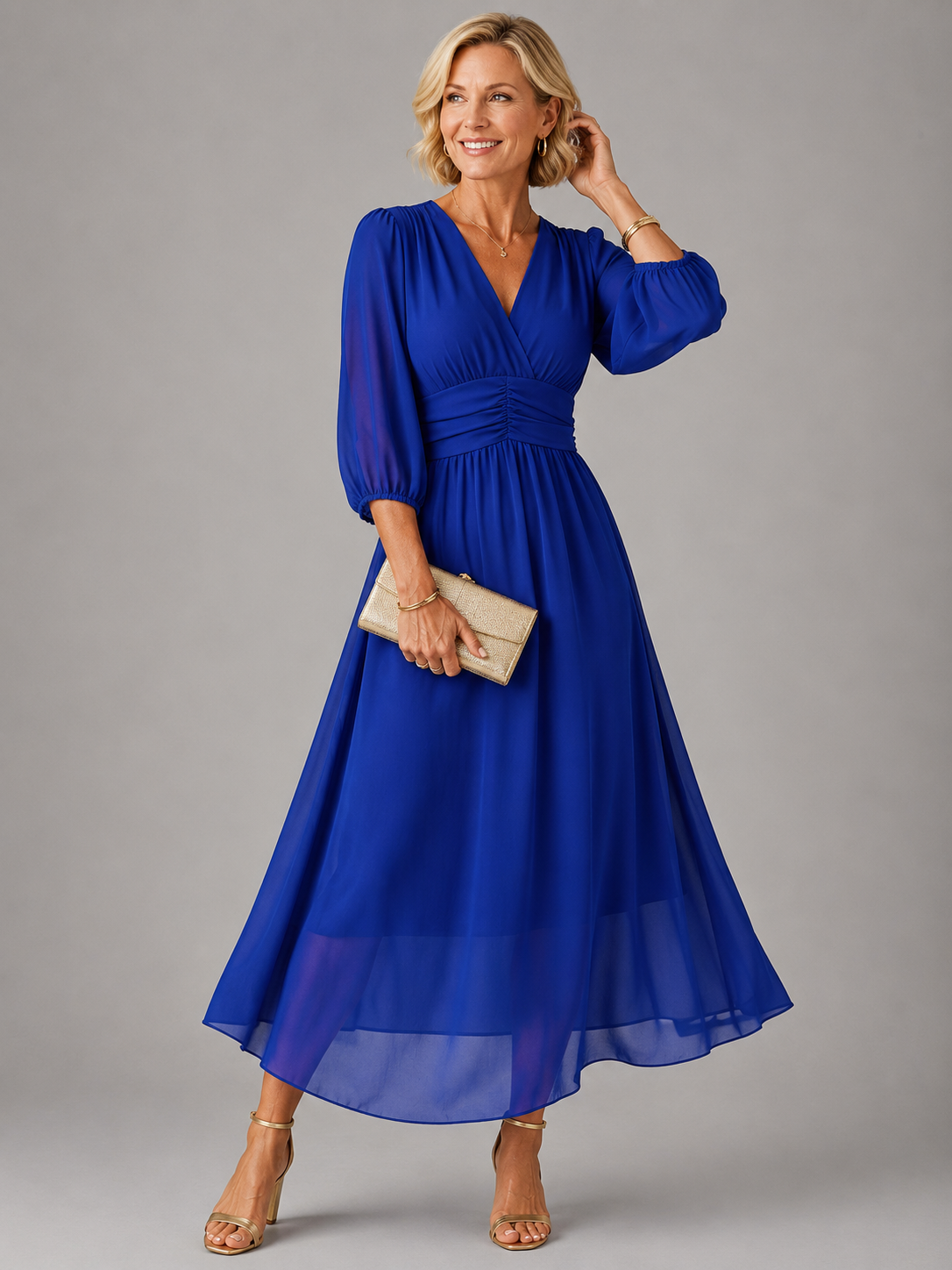 Chloe™ | Robe en mousseline de soie légère et soyeuse