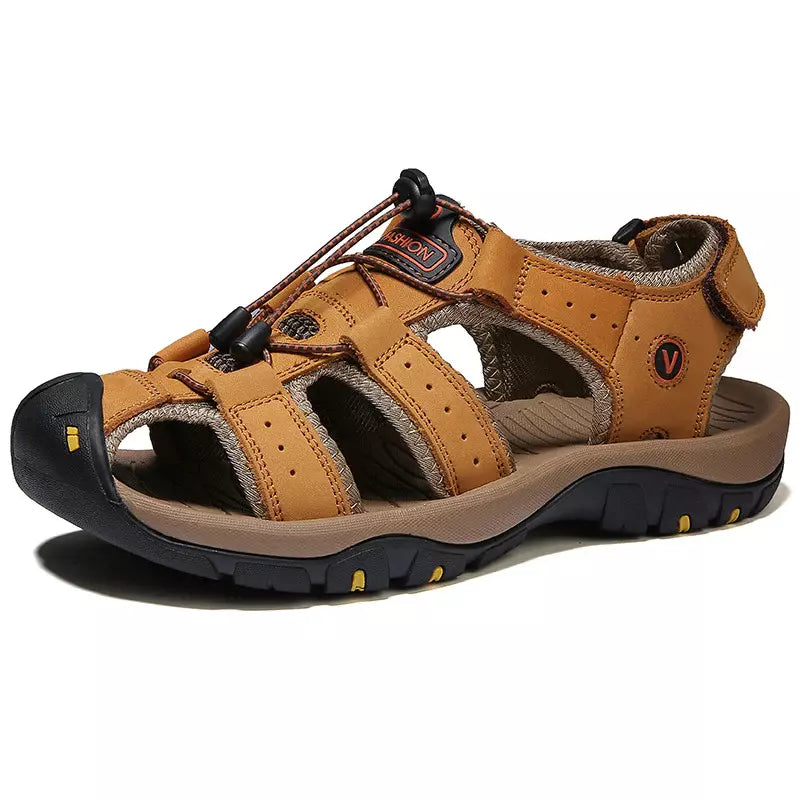 Sandales confort tout-terrain Danoir Paris™ avec semelle robuste et bride ajustable, idéales pour une marche agréable.