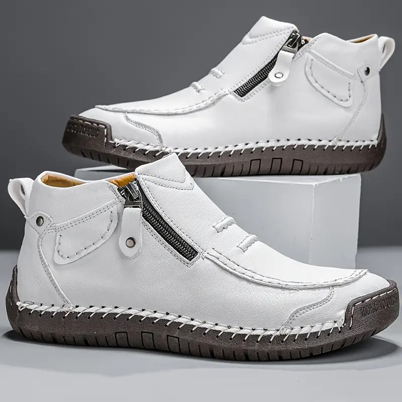 Chaussures confort Ulrik Danoir Paris, chaussures avec fermeture éclair latérale, design élégant et confort pour le quotidien.