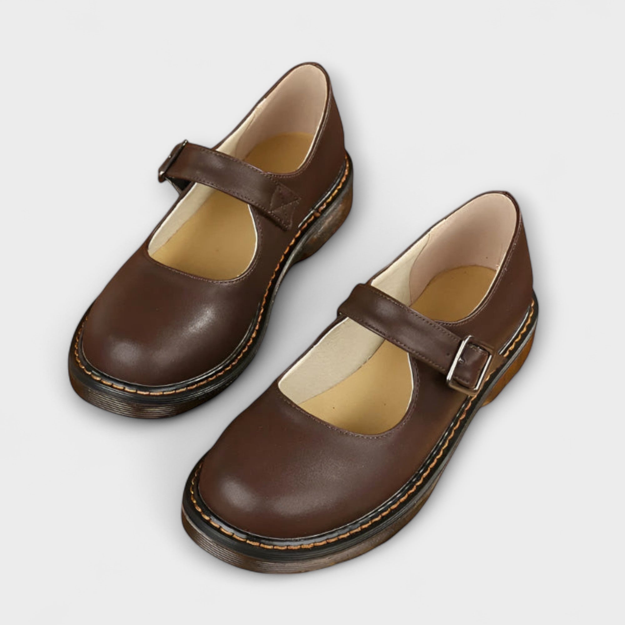 Semelle épaisse pour bébés Théodora™ de Danoir Paris, couleur brun, taille 35, conçue pour confort et soutien.