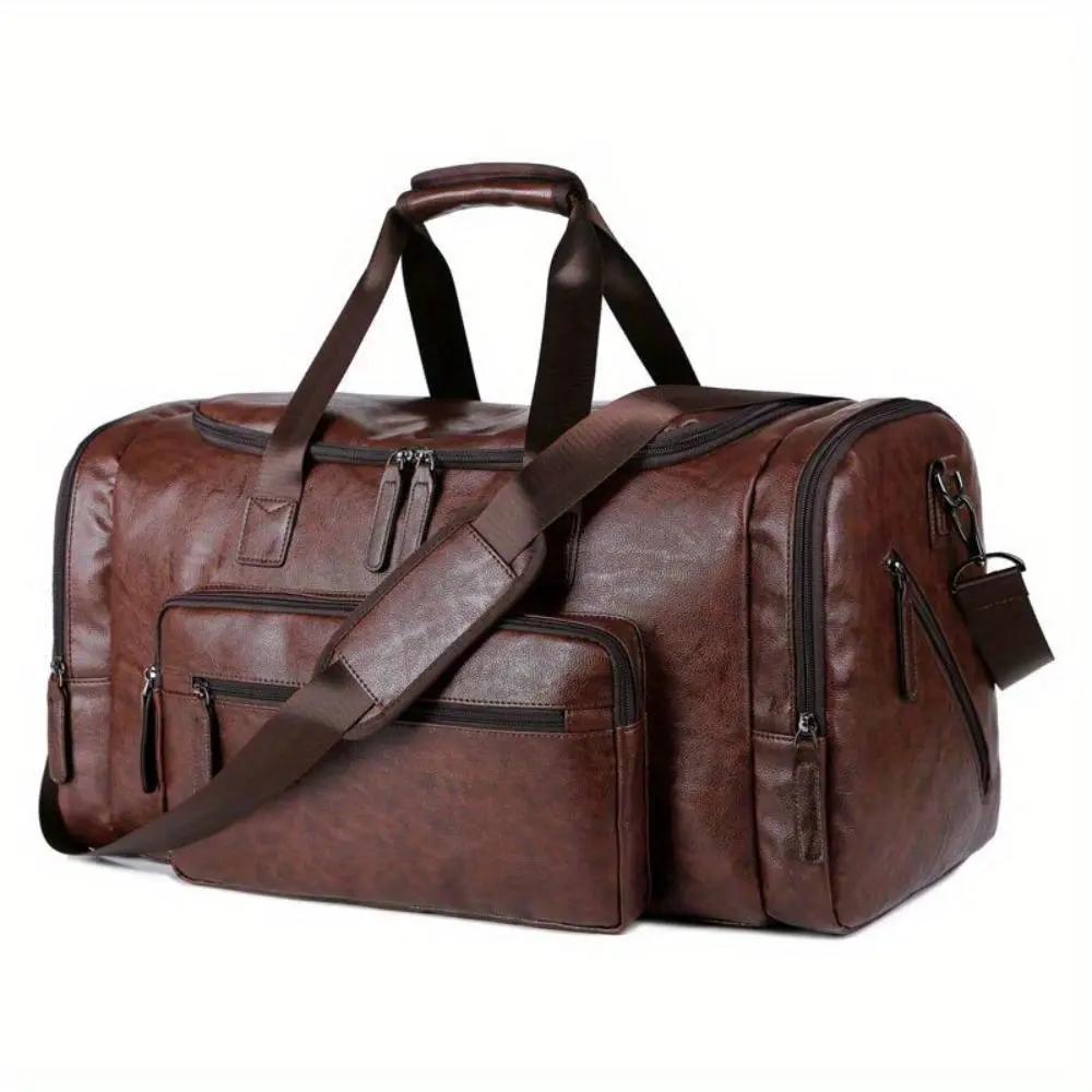 Sac de voyage tote Lydia de Danoir Paris en cuir, avec poignées robustes et compartiments spacieux pour accessoires.