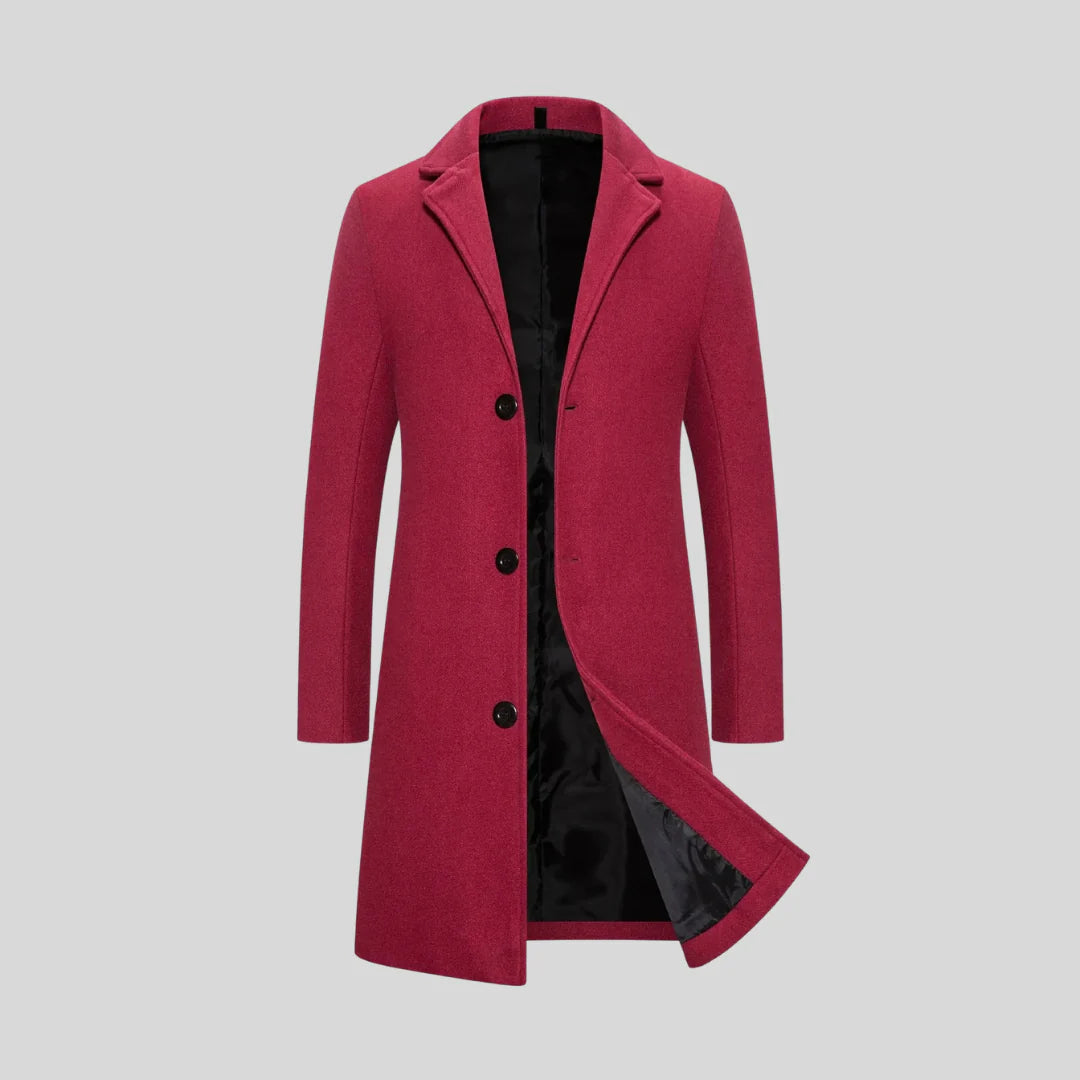 Veste coupe-vent élégante Danoir Pairs™ en tissu léger, couleur sombre, avec fermeture éclair et col montant, vue de face.
