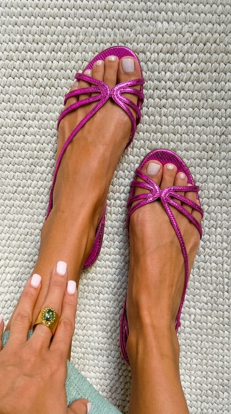 Sandales dorées Ginevra de Danoir Paris avec talons élégants et bride fine, parfaites pour l'été et les occasions spéciales.