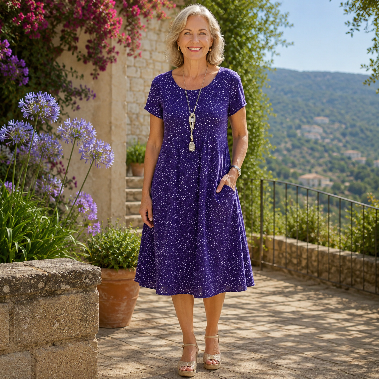 Robe glamour Sabrina de la marque Danoir Paris, robe élégante avec détails sophistiqués, portée pour une occasion spéciale.