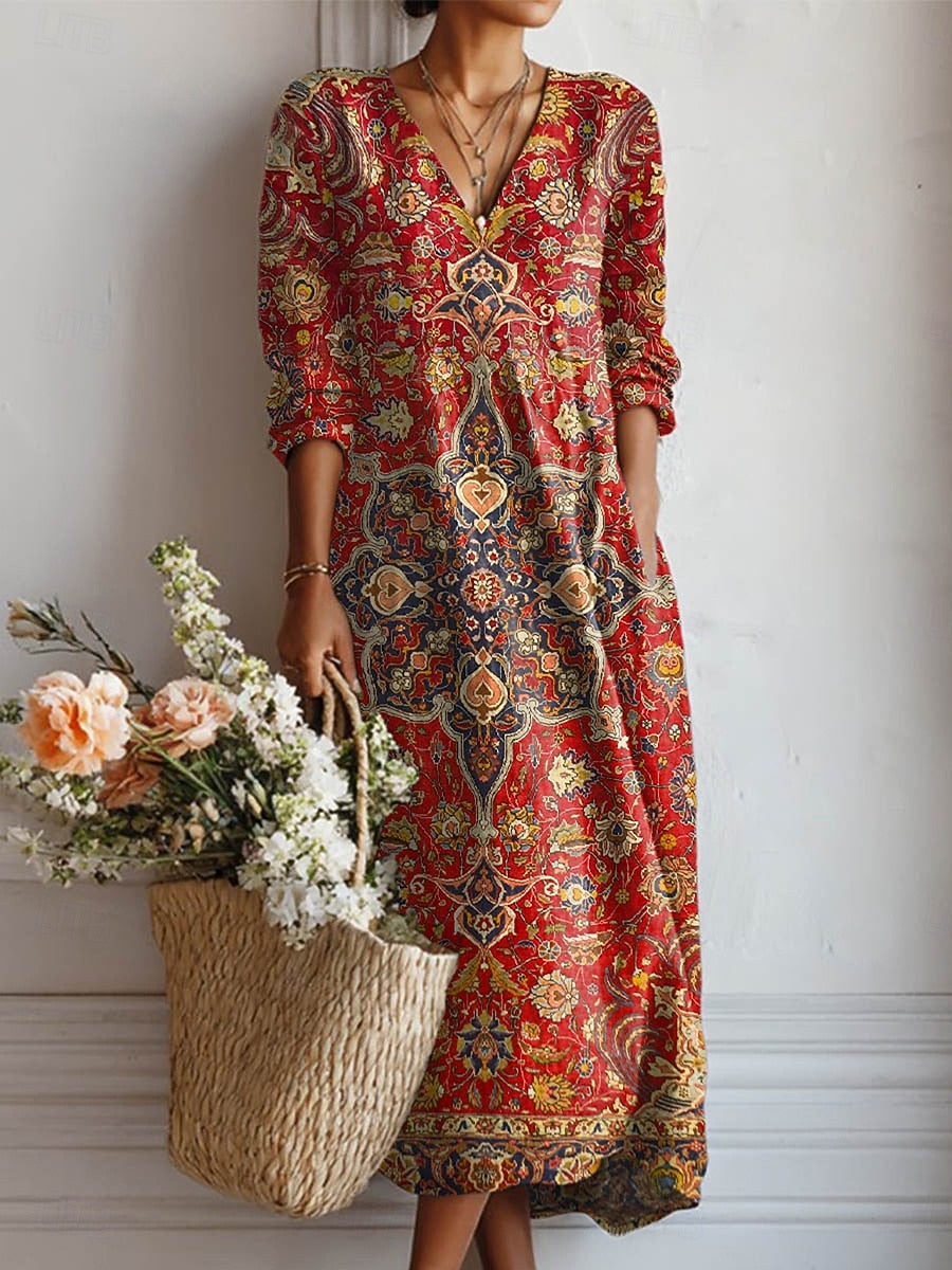Robe de confort quotidien Diva™ de Danoir Paris, vêtement décontracté en tissu doux, portée sur un mannequin.