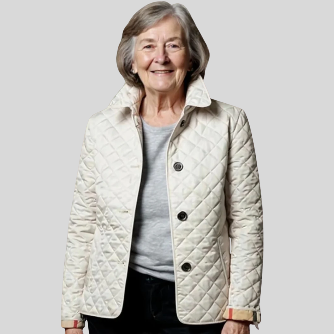Veste matelassée élégante Danoir Paris Verity en bleu, design chic avec finition sophistiquée, pour un style raffiné.