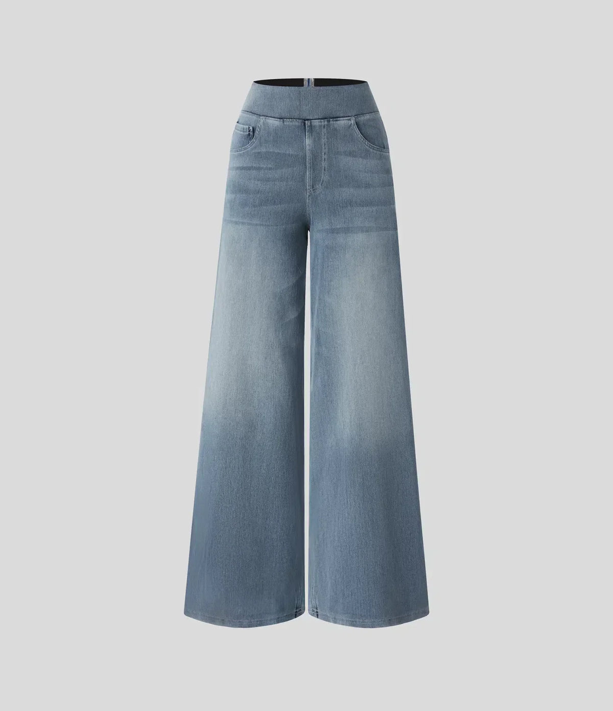 Pantalon Eva Danoir Paris en tissu bleu foncé, style confortable et élégant, pour un look sophistiqué et décontracté.