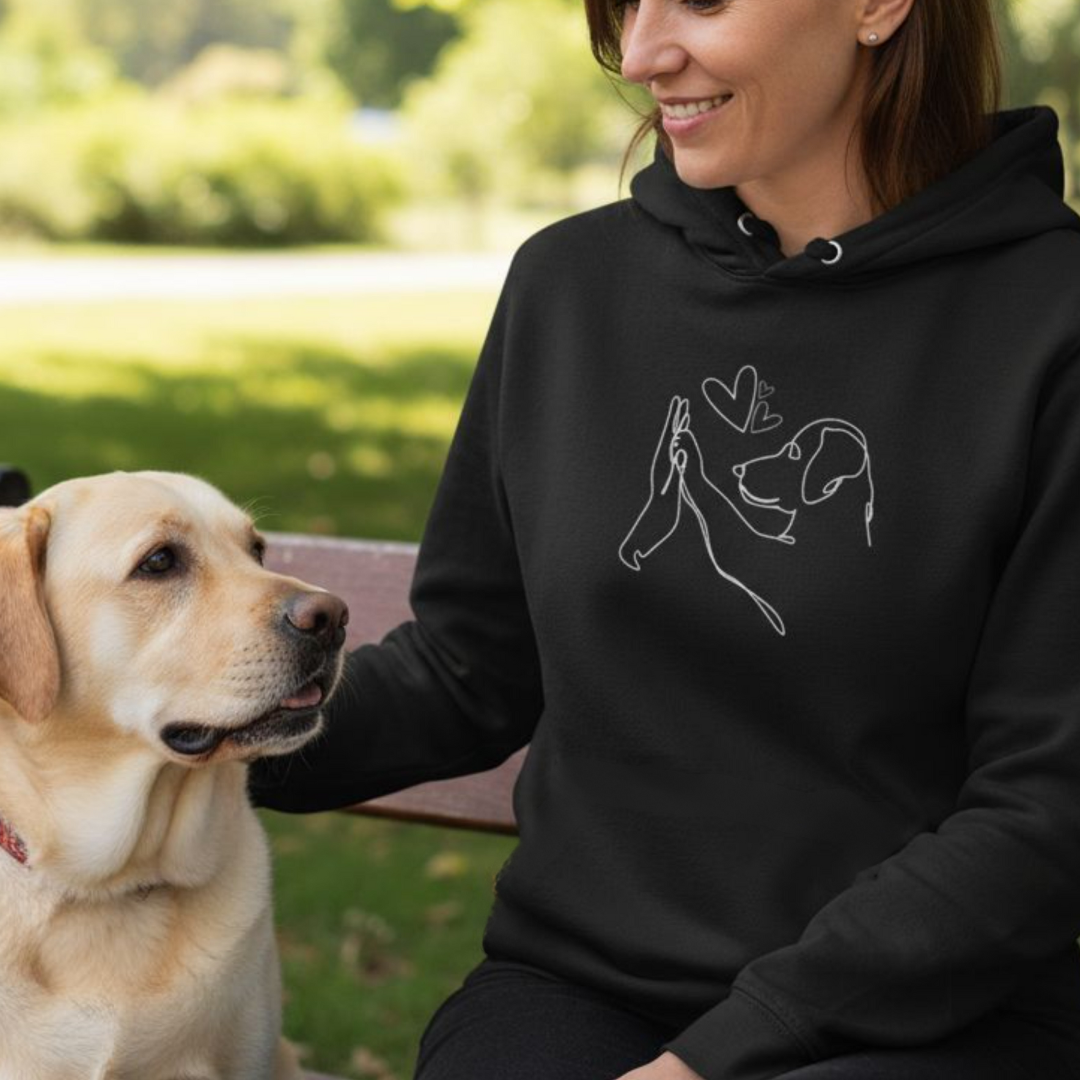 Sweat doux pour amis à quatre pattes Véritable Amour de Danoir Paris, tissu confortable et motif mignon.