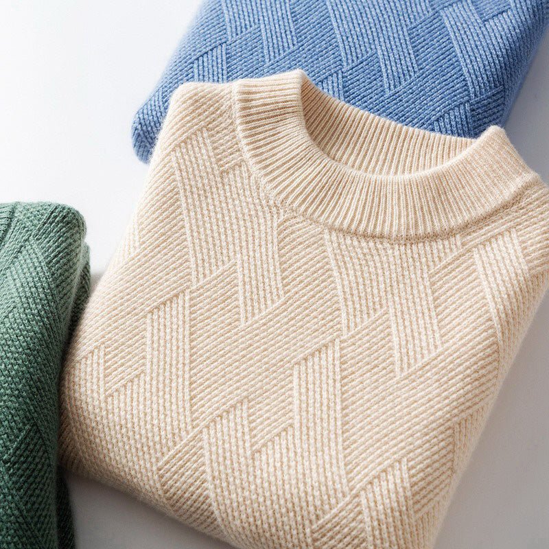 Pull rêvé en cachemire Danoir Paris Elliot, douceur et confort, gros plan sur le tissu et la texture du vêtement.