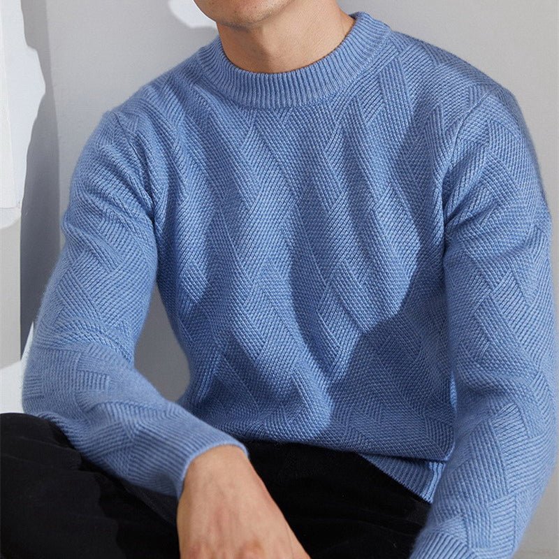 Pull Rêve Cachemire Elliot de Danoir Paris, doux et élégant, en cachemire beige avec col en V et finition raffinée.